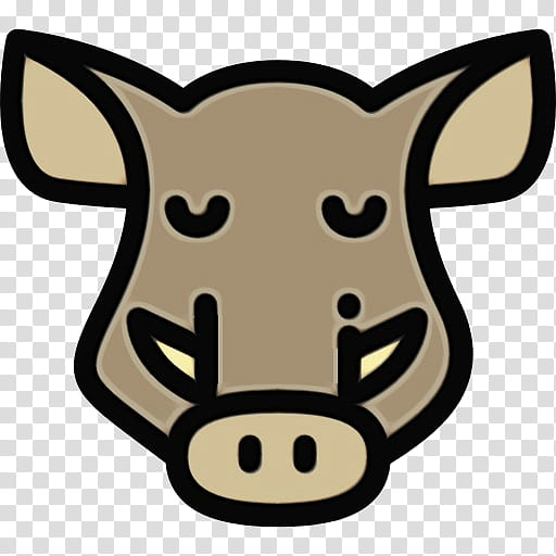 Pig, Wild Boar, Drawing, cdr, Snout, Cartoon, Head, Suidae transparent background PNG clipart