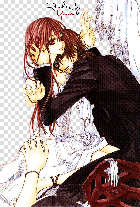 Vampire Knight Renders, two male and female anime characters transparent background PNG clipart