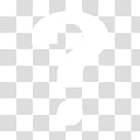 White Symbols Icons, Cékoi, question mark transparent background PNG clipart