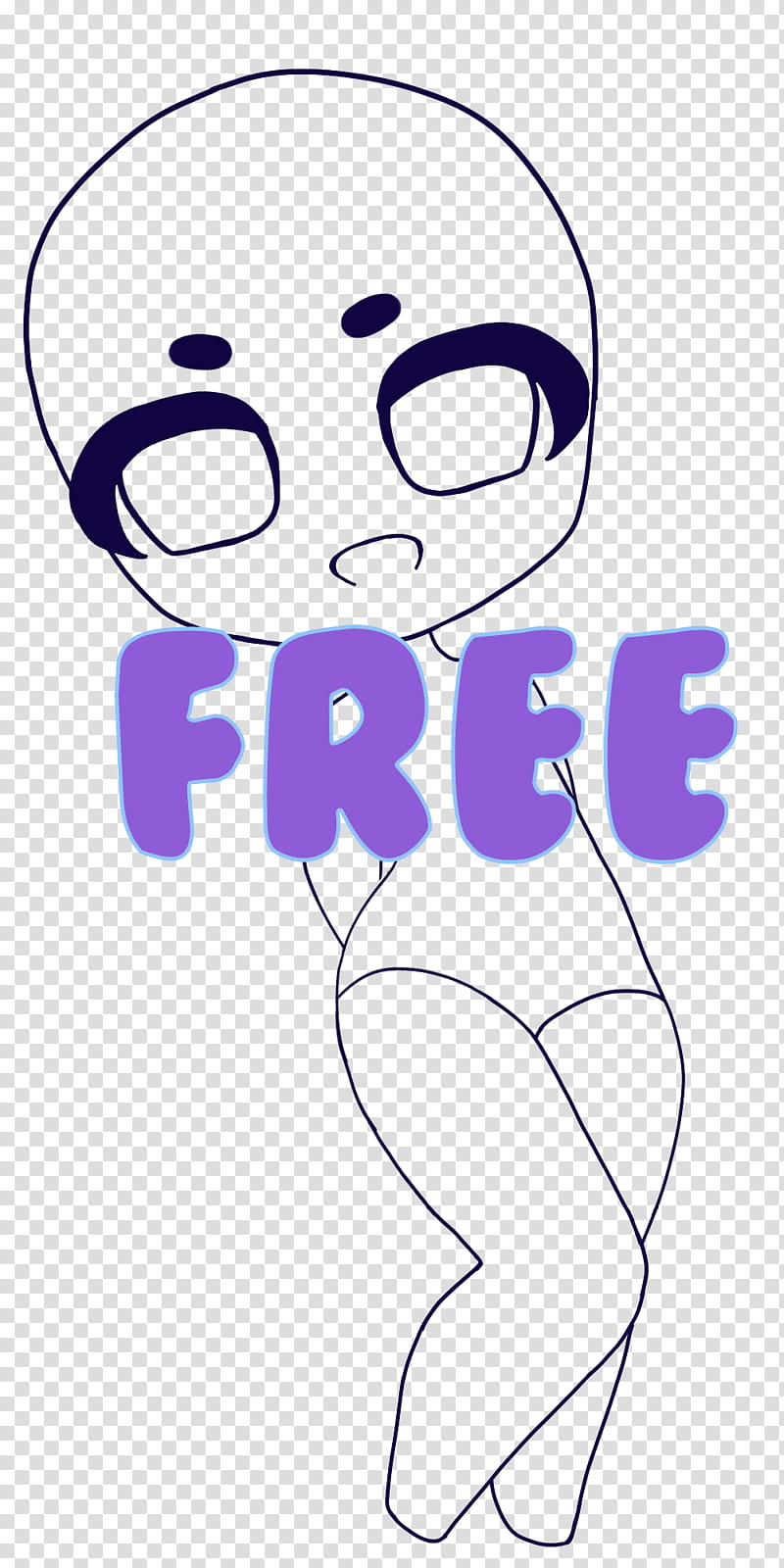 Free Chibi Base, anime character free transparent background PNG clipart