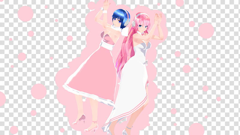 easter Luka and Kaiko [Video added], two female anime characters transparent background PNG clipart