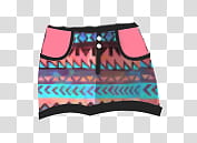 multicolored miniskirt transparent background PNG clipart