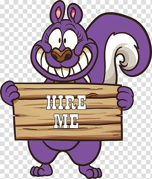 Squirrel, Purple Squirrel, Recruitment, Cartoon, Food, Person, Question, Line transparent background PNG clipart