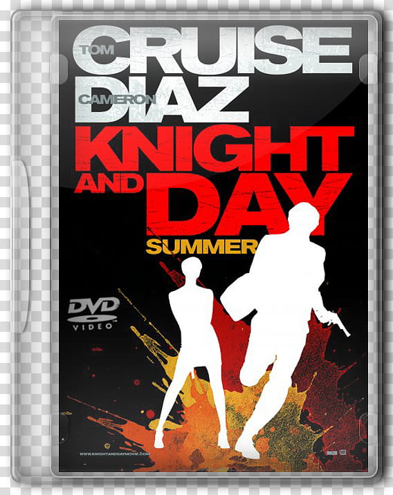 DVD movies icon, knight & day, Knight and Day Summer DVD case transparent background PNG clipart