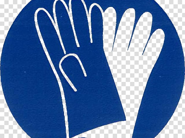 Personal Protective Equipment Safety Glove, Blue, Clothing, Hand, Safety Harness, Electric Blue, Finger transparent background PNG clipart