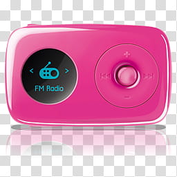 pink radio transparent background PNG clipart