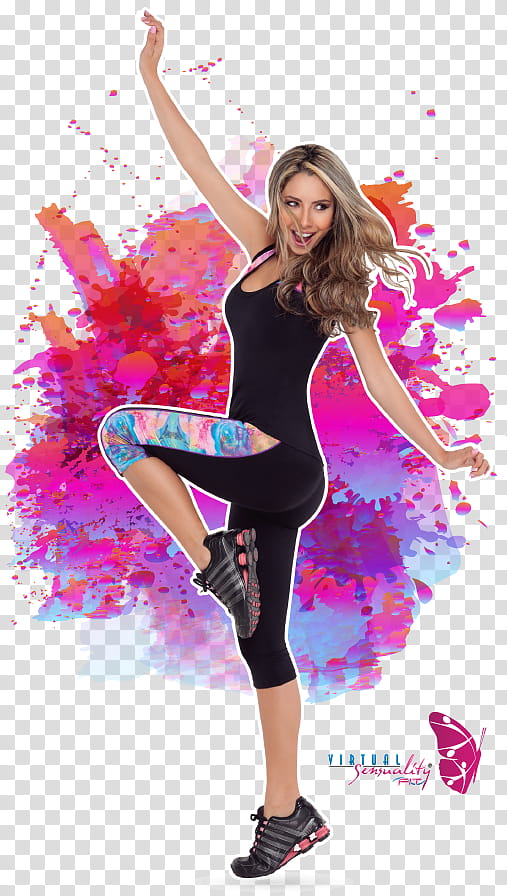 Dancer Silhouette, Zumba, Aerobics, Shoe, Physical Fitness, Music, Fitness Centre, Pink transparent background PNG clipart