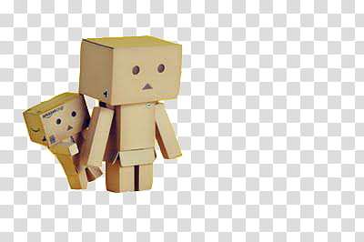 Danbo, two cardboard boxes transparent background PNG clipart