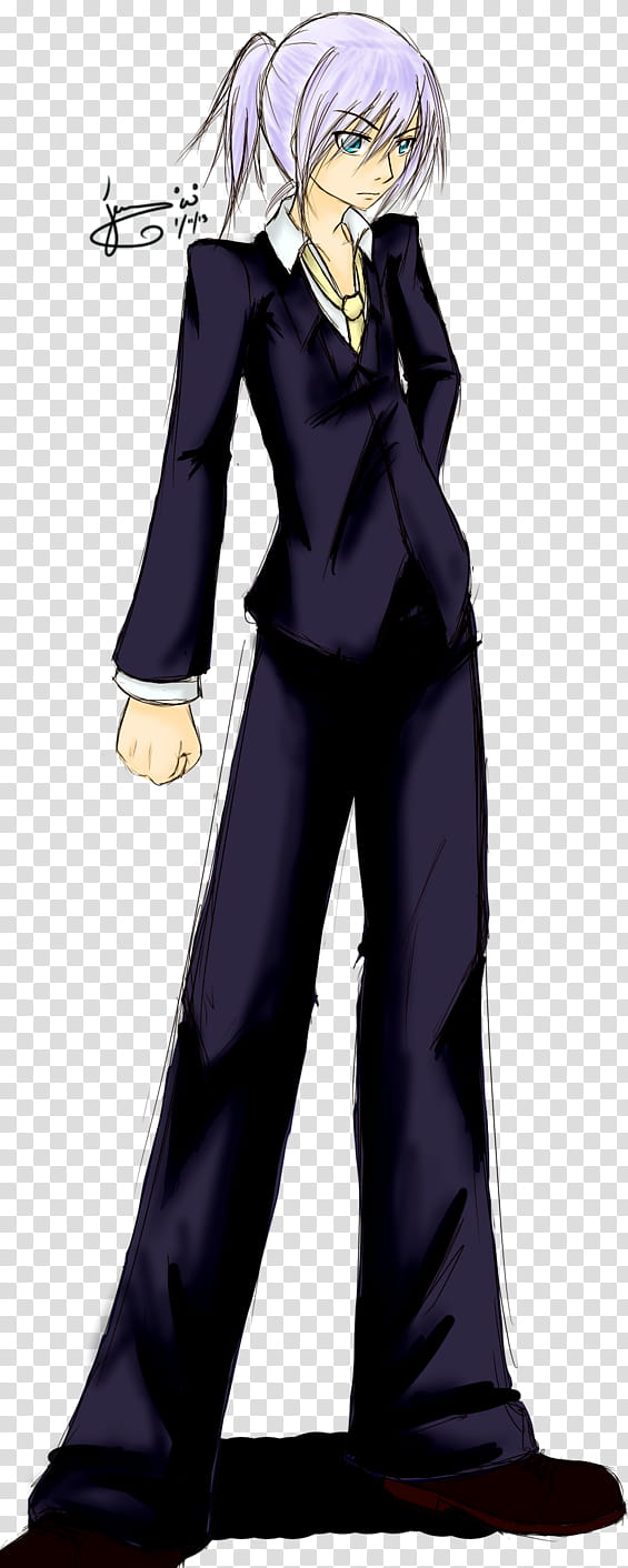 Riku in a Formal Suit transparent background PNG clipart