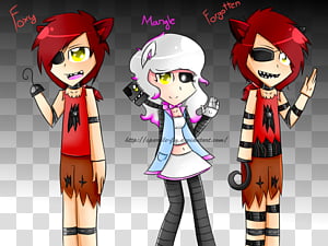 Five Nigths At Freddy S Human Foxy And Mangle Transparent
