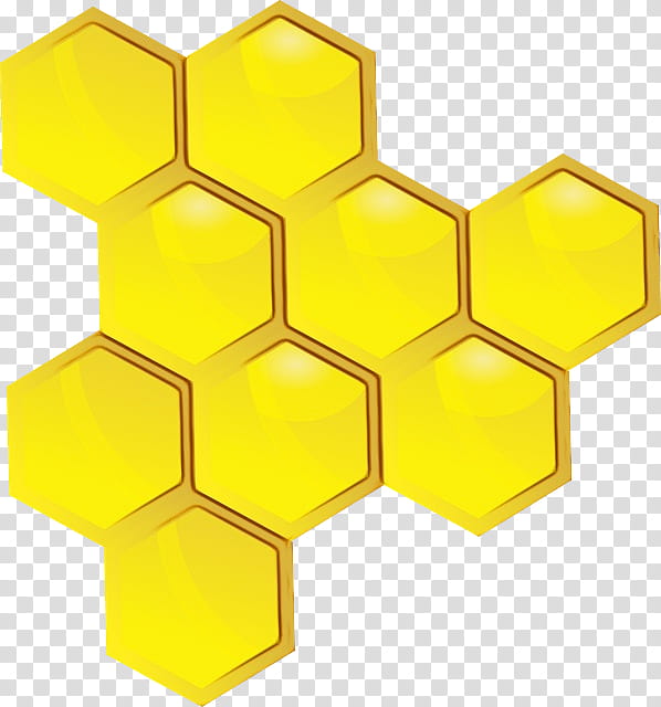 Honeycomb Yellow, Symmetry, Angle, Symbol, Square transparent background PNG clipart