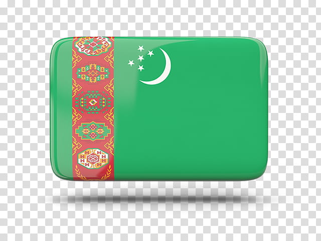 Flag, Turkmenistan, Flag Of Turkmenistan, Green, Turquoise, Material Property, Technology, Rectangle transparent background PNG clipart