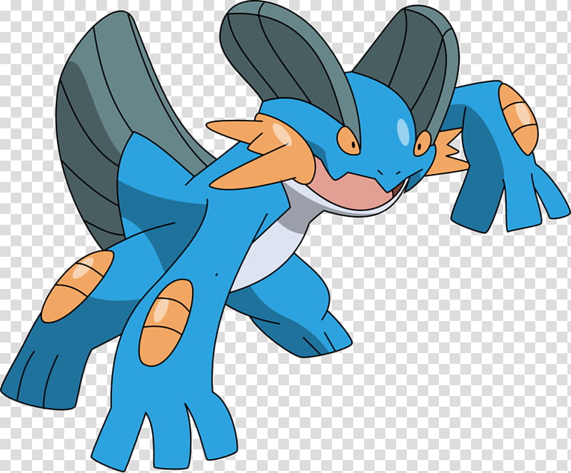 Swampert, Pokemon character transparent background PNG clipart