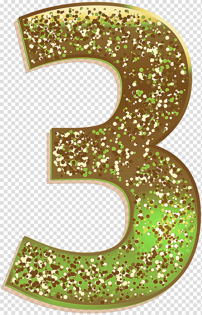 green number font symbol glitter transparent background PNG clipart