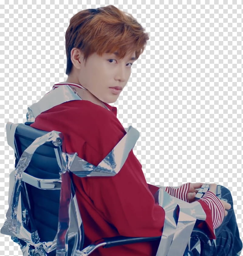NCT NCT  YEARBOOK, man sitting on chair transparent background PNG clipart