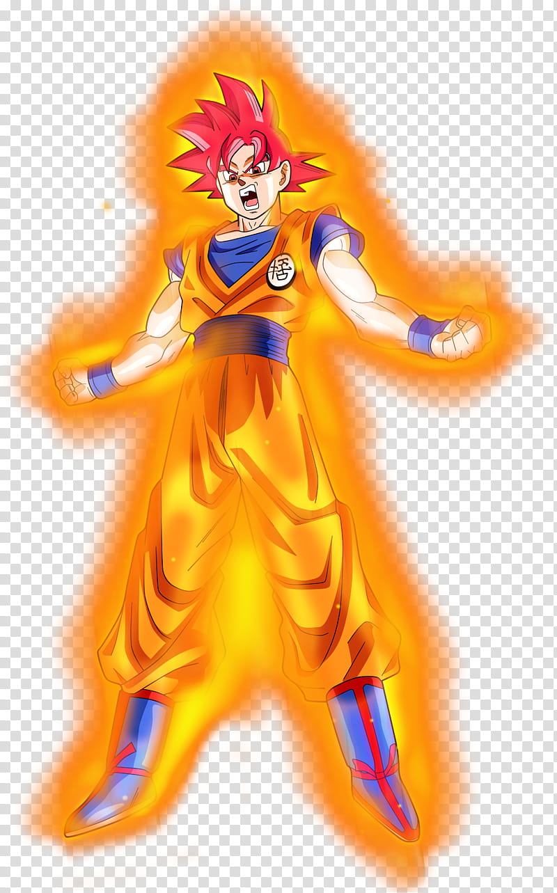 Goku SSG Power  transparent background PNG clipart