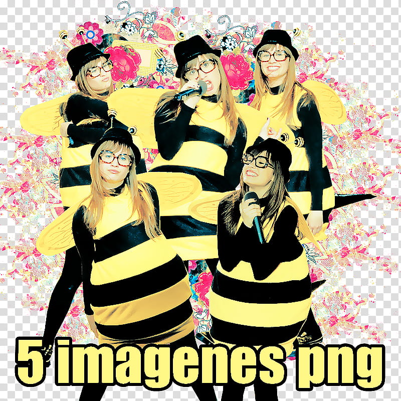 Demi Lovato, women's bee costume with  nes tet overlay transparent background PNG clipart