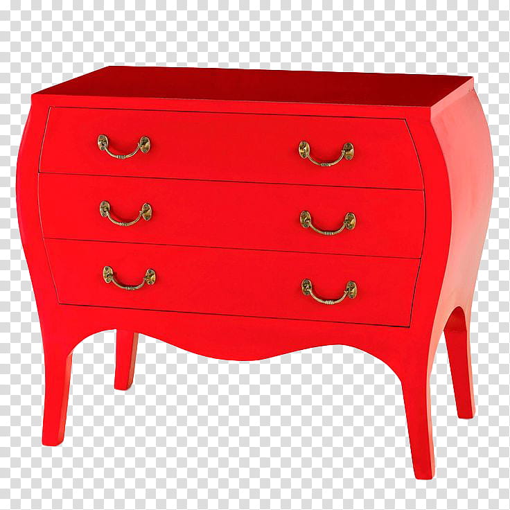 RENDERS Red Things Thanks for the  Watchers, red wooden -drawer lowboy dresser transparent background PNG clipart