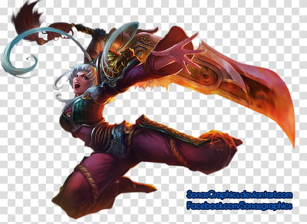 Dragonblade Riven Render, female warrior character illustration transparent background PNG clipart