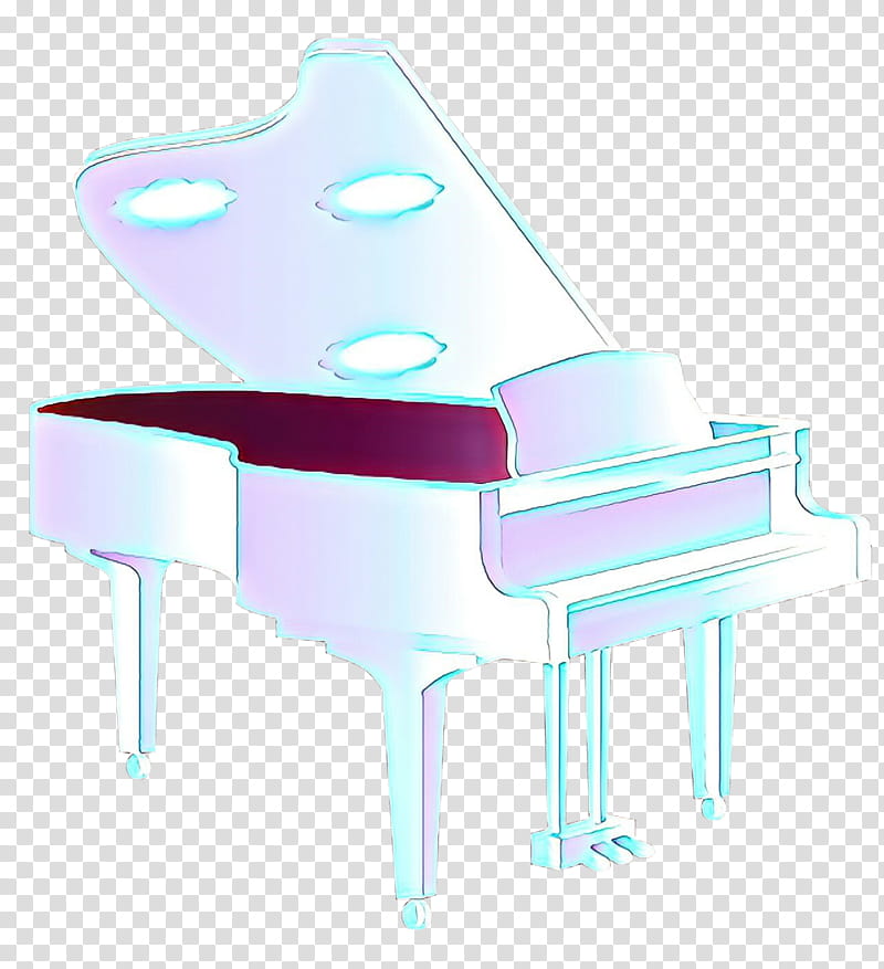 piano turquoise spinet technology electronic instrument, Cartoon, Pianist, Furniture, Fortepiano, Electronic Device, Keyboard transparent background PNG clipart