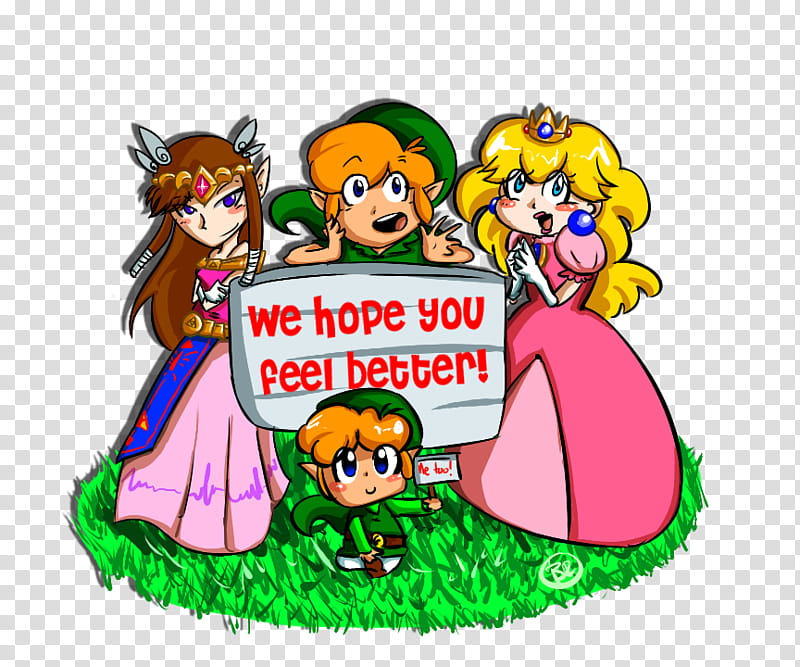 We Hope You Feel Better, The Legend of Zelda chat sticker transparent background PNG clipart