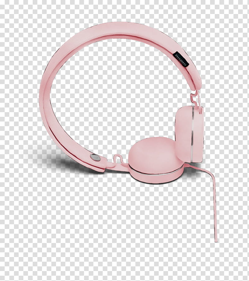 pink headphones audio equipment gadget technology, Watercolor, Paint, Wet Ink, Ear transparent background PNG clipart