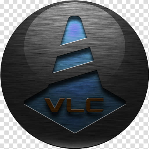 Brushed Folder Icons, VLC_blue, VLC logo transparent background PNG clipart