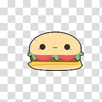 Cute, burger transparent background PNG clipart