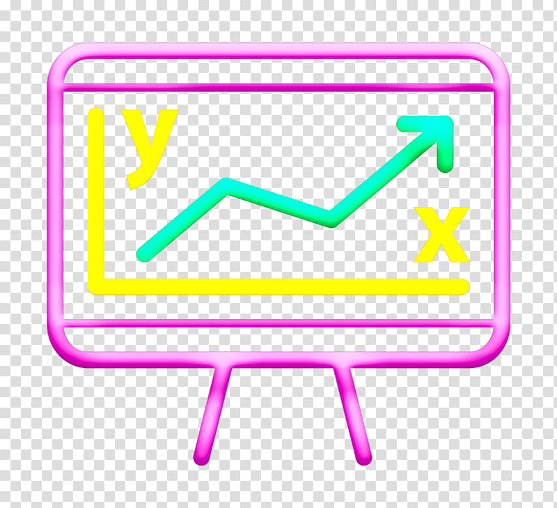 diagram icon graph icon icons, Presentation Icon, Line, Pink, Square transparent background PNG clipart