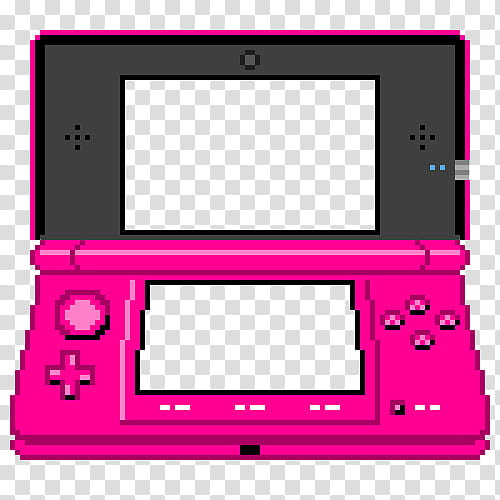 Grunge Devices s, pink and black Nintendo DS transparent background PNG clipart