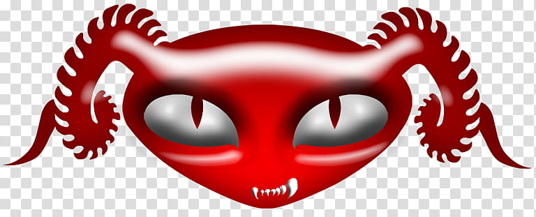 ed Puscifer Logo, illustration of red monster head transparent background PNG clipart