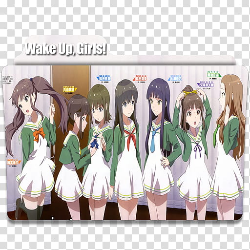 Anime Icon Pack , Wake Up, Girls! v transparent background PNG clipart