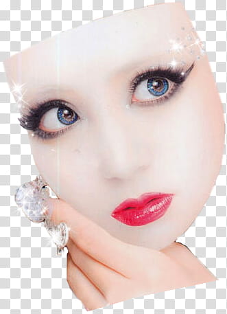 Japanese Magazine Vol , woman's face illustration transparent background PNG clipart