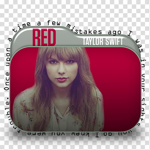 Taylor Swift Red Folder Icon , I knew you were trouble transparent background PNG clipart