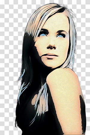 Retro, Pop Art, Vintage, Black Hair, Bangs, Hair Coloring, Brown Hair, Wig transparent background PNG clipart thumbnail