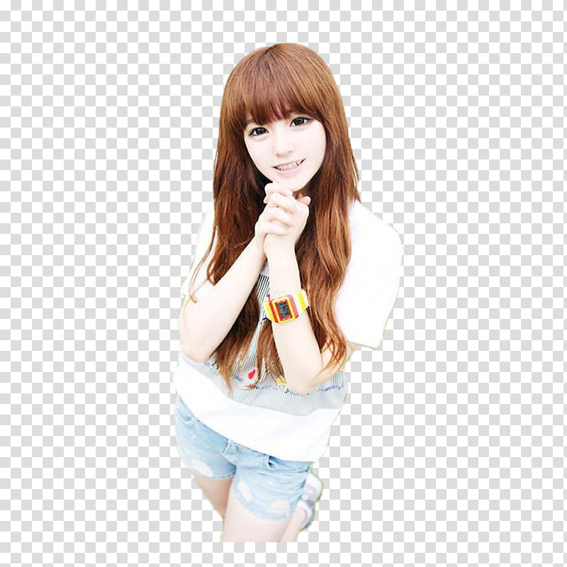 Park Hyo Jin ULZZANG, woman in white shirt holds each other hands transparent background PNG clipart