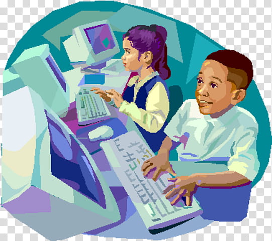 computer teachers cartoon