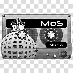 Ministry of Sound v , brown MOS Side A tape transparent background PNG clipart