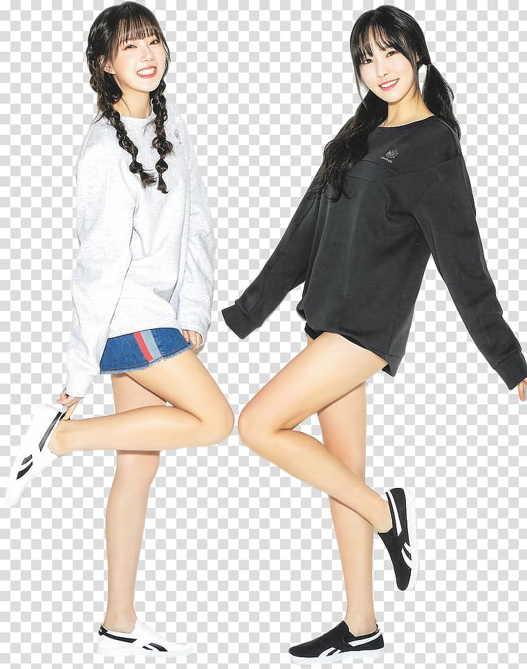 GFriend DAZED KOREA , women in white and black sweaters transparent background PNG clipart