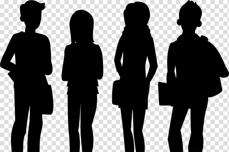 Group Of People, Fond Blanc, Black White M, Social Group, Silhouette, Public Relations, Human, Behavior transparent background PNG clipart