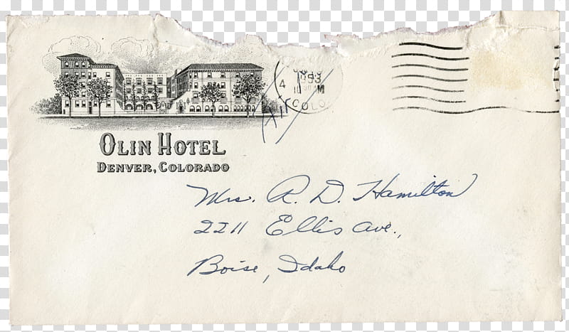 old envelope s, Olim Hotel envelope transparent background PNG clipart