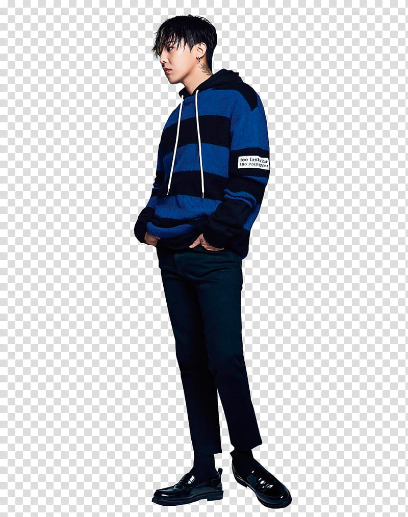 G DRAGON, G-Dragon wearing drawstring pullover hoodie transparent background PNG clipart