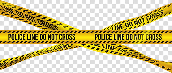 Police Tape s, yellow and black strap transparent background PNG clipart