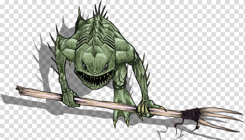 Deep One Token, green monster illustration transparent background PNG clipart