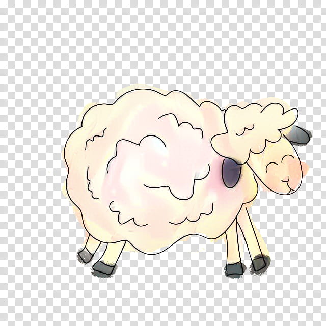 Cartoon Sheep, Cattle, Character, Cartoon, Snout, Live, Cowgoat Family, Goatantelope transparent background PNG clipart