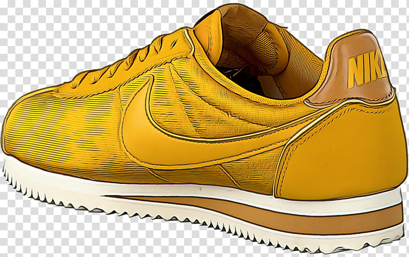 Orange, Shoe, Footwear, Outdoor Shoe, Yellow, Walking Shoe, Sneakers, Brown transparent background PNG clipart