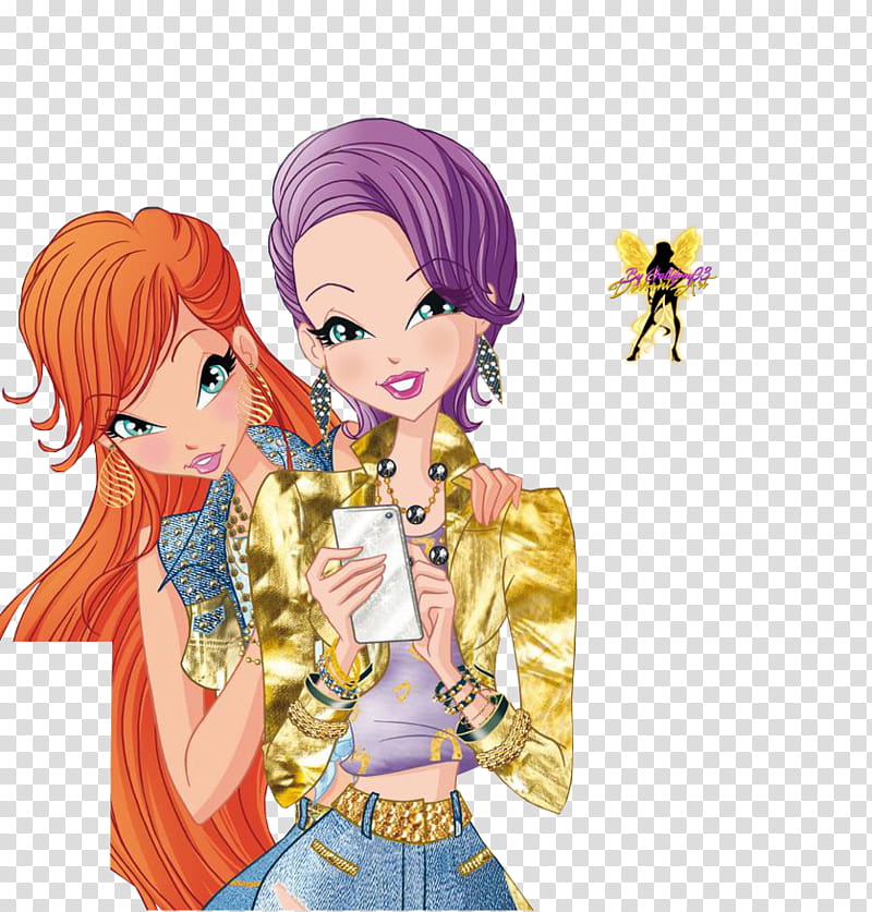 World of Winx Bloom and Tecna transparent background PNG clipart