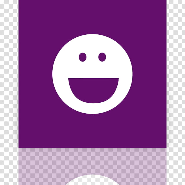 Metro UI Icon Set  Icons, Yahoo Messenger_mirror, purple smiley icon transparent background PNG clipart