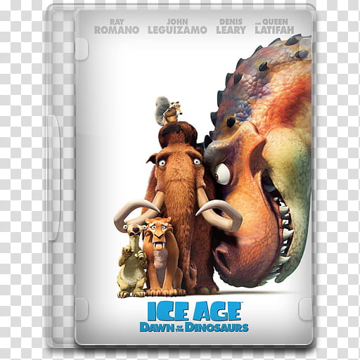 Movie Icon , Ice Age, Dawn of the Dinosaurs, Ice Age Dawn of the Dinosaurs DVD case transparent background PNG clipart