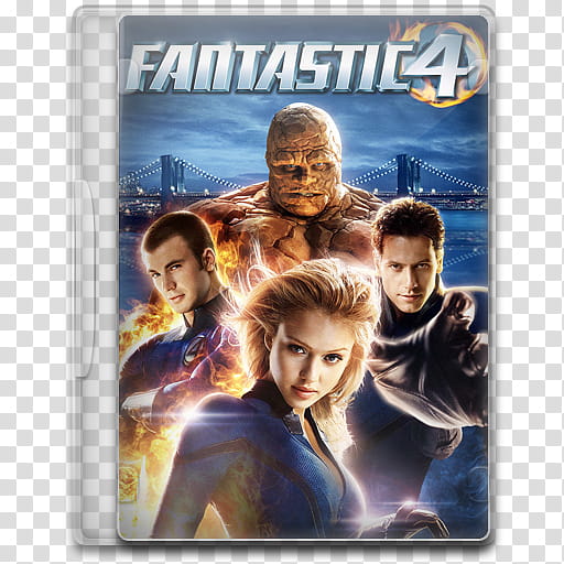 Movie Icon Mega , Fantastic Four, Fantastic  DVD case transparent background PNG clipart
